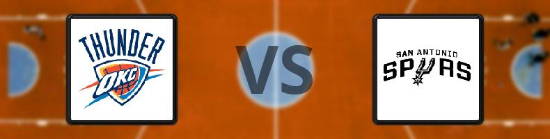 Oklahoma City Thunder - San Antonio Spurs odds, speltips, resultat i NBA