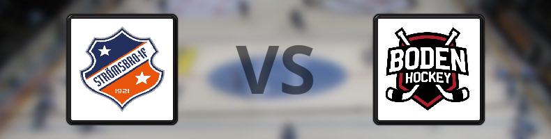 Strömsbro IF - Bodens HF odds, speltips, resultat i HockeyEttan