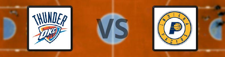 Oklahoma City Thunder - Indiana Pacers odds, speltips, resultat i NBA