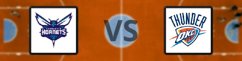 Charlotte Hornets - Oklahoma City Thunder odds, speltips, resultat i NBA