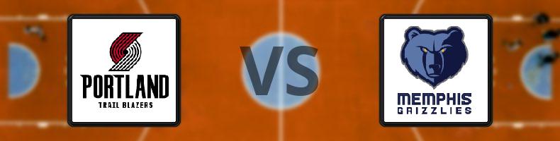 Portland Trail Blazers - Memphis Grizzlies odds, speltips, resultat i NBA