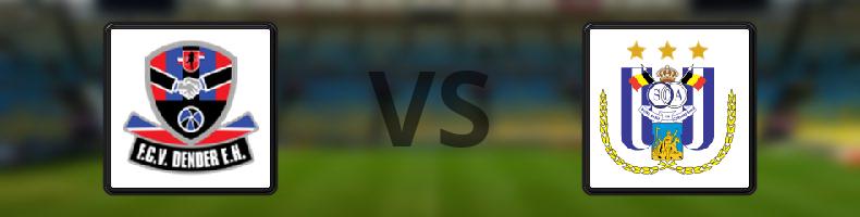 Dender - Anderlecht odds, speltips, resultat i Jupiler League