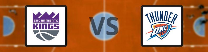 Sacramento Kings - Oklahoma City Thunder odds, speltips, resultat i NBA