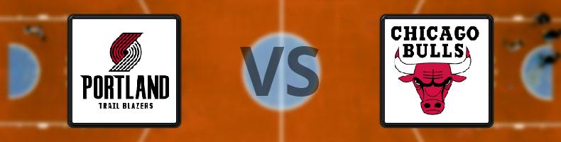 Portland Trail Blazers - Chicago Bulls odds, speltips, resultat i NBA
