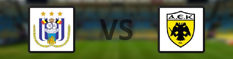Anderlecht - AEK Aten odds, speltips, resultat i Europa Conference League