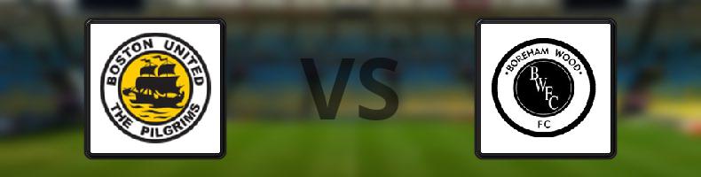 Boston United - Boreham Wood odds, speltips, resultat i National League
