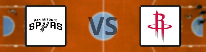 San Antonio Spurs - Houston Rockets odds, speltips, resultat i NBA