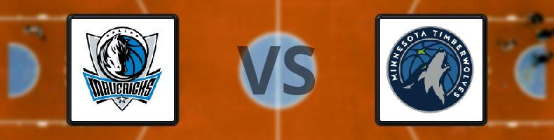 Dallas Mavericks - Minnesota Timberwolves odds, speltips, resultat i NBA