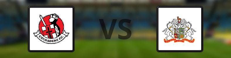 Crusaders Belfast - Glenavon odds, speltips, resultat i NIFL Premiership