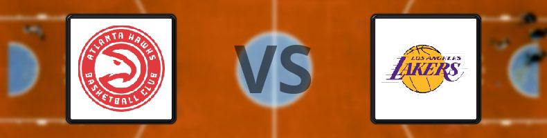 Atlanta Hawks - Los Angeles Lakers odds, speltips, resultat i NBA