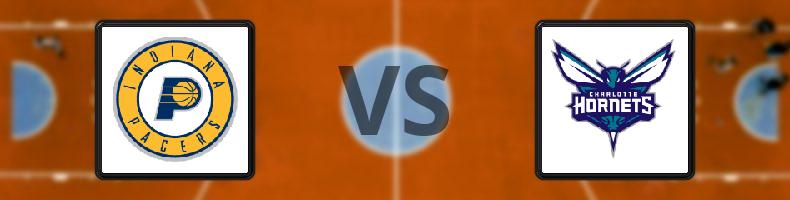 Indiana Pacers - Charlotte Hornets odds, speltips, resultat i NBA