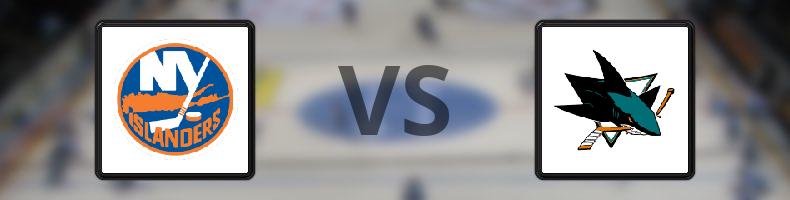 New York Islanders - San José Sharks odds, speltips, resultat i NHL