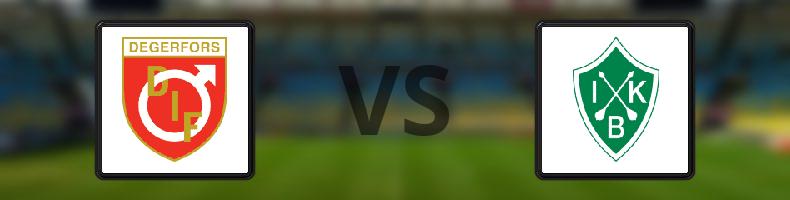 Degerfors IF - Brage odds, speltips, resultat i Superettan