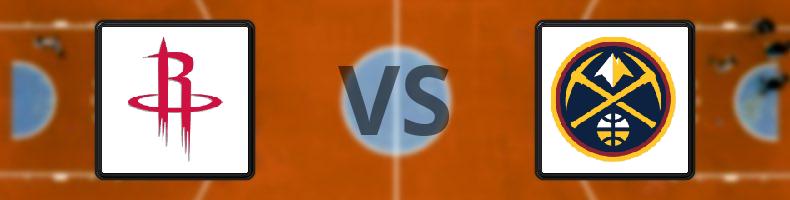 Houston Rockets - Denver Nuggets odds, speltips, resultat i NBA