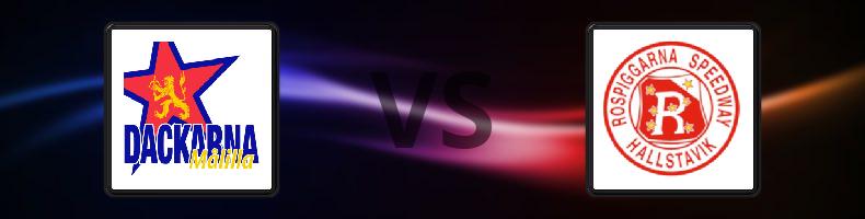 Dackarna - Rospiggarna odds, speltips, resultat i Elitserien Speedway