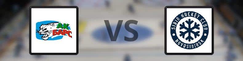 AK Bars Kazan - Sibir Novosibirsk odds, speltips, resultat i KHL