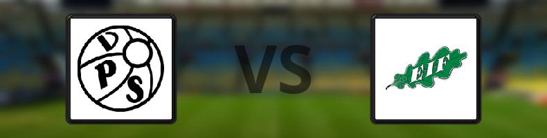 VPS Vaasa - EIF odds, speltips, resultat i Veikkausliiga