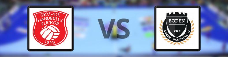 Skövde HF - Boden Handboll IF odds, speltips, resultat i Handbollsligan damer