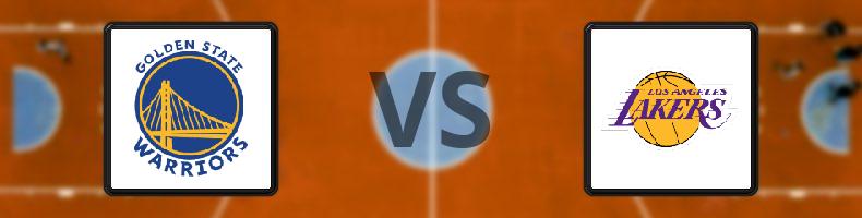 Golden State Warriors - Los Angeles Lakers odds, speltips, resultat i NBA