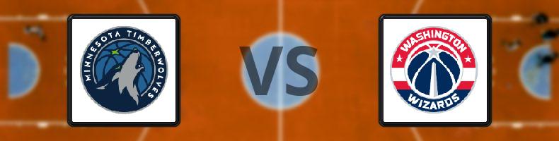 Minnesota Timberwolves - Washington Wizards odds, speltips, resultat i NBA