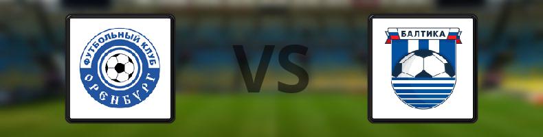 FC Orenburg - Baltika odds, speltips, resultat i Ryska Premier League