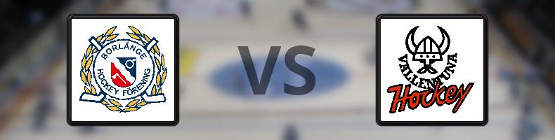 Borlänge HF - IF Vallentuna BK odds, speltips, resultat i HockeyEttan