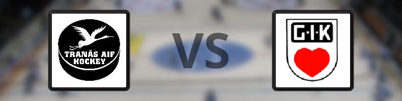 Tranås AIF IF - Grästorps IK odds, speltips, resultat i HockeyEttan