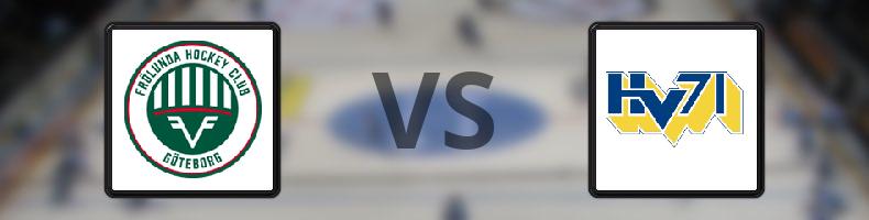 Frölunda - HV71 odds, speltips, resultat i SHL