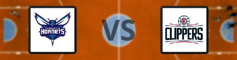 Charlotte Hornets - Los Angeles Clippers odds, speltips, resultat i NBA