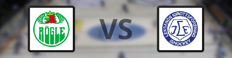 Rögle - Leksand odds, speltips, resultat i SHL
