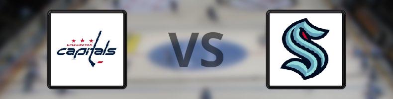 Washington Capitals - Seattle Kraken odds, speltips, resultat i NHL
