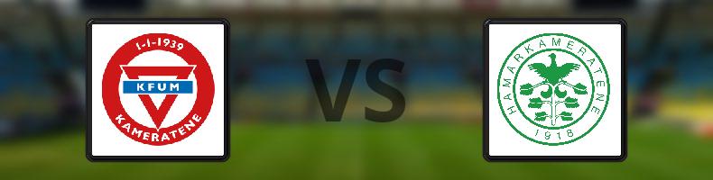 KFUM - Hamarkameratene odds, speltips, resultat i Eliteserien
