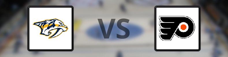 Nashville Predators - Philadelphia Flyers odds, speltips, resultat i NHL
