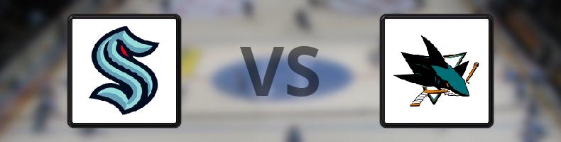 Seattle Kraken - San José Sharks odds, speltips, resultat i NHL