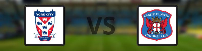 York - Carlisle odds, speltips, resultat i National League