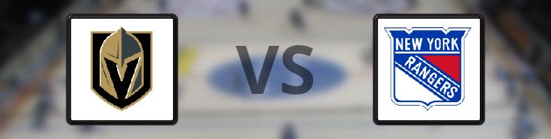 Vegas Golden Knights - New York Rangers odds, speltips, resultat i NHL