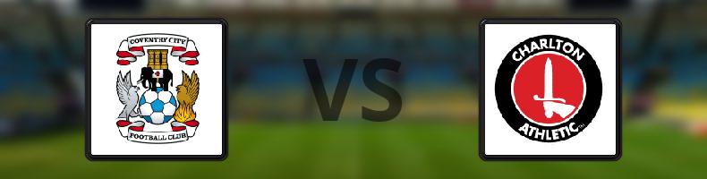 Coventry - Charlton odds, speltips, resultat i EFL Championship