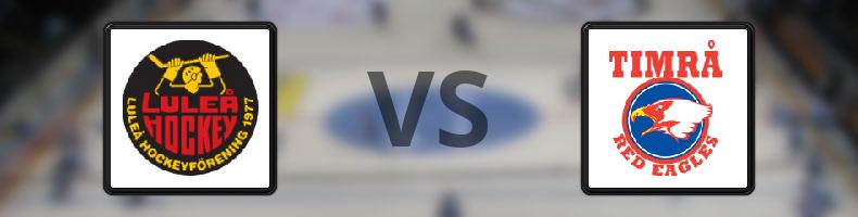 Luleå - Timrå odds, speltips, resultat i Vänskapsmatcher
