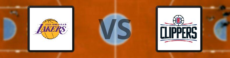 Los Angeles Lakers - Los Angeles Clippers odds, speltips, resultat i NBA