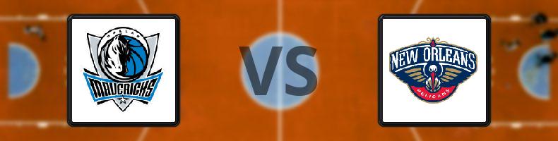 Dallas Mavericks - New Orleans Pelicans odds, speltips, resultat i NBA