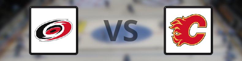 Carolina Hurricanes - Calgary Flames odds, speltips, resultat i NHL