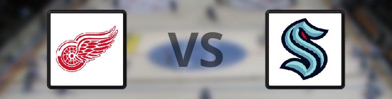 Detroit Red Wings - Seattle Kraken odds, speltips, resultat i NHL