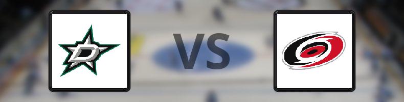 Dallas Stars - Carolina Hurricanes odds, speltips, resultat i NHL