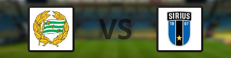 Hammarby - Sirius odds, speltips, resultat i Allsvenskan