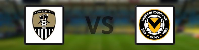 Notts County - Newport County odds, speltips, resultat i League Two