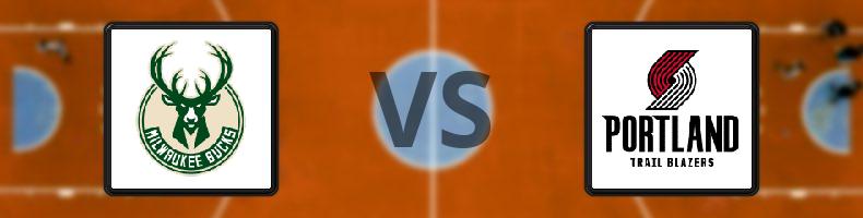 Milwaukee Bucks - Portland Trail Blazers odds, speltips, resultat i NBA