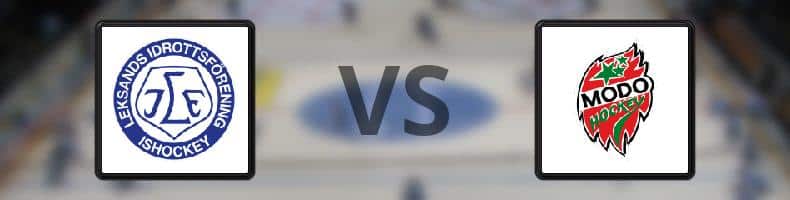 Leksand - MODO odds, speltips, resultat i SHL
