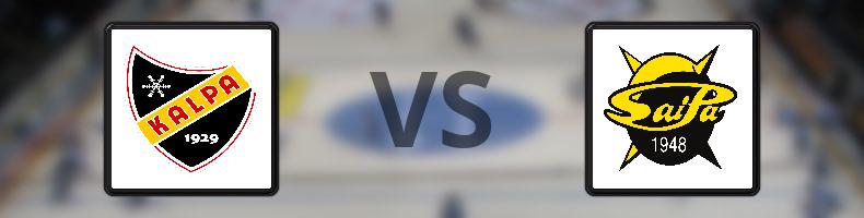 KalPa - SaiPa odds, speltips, resultat i SM-liiga