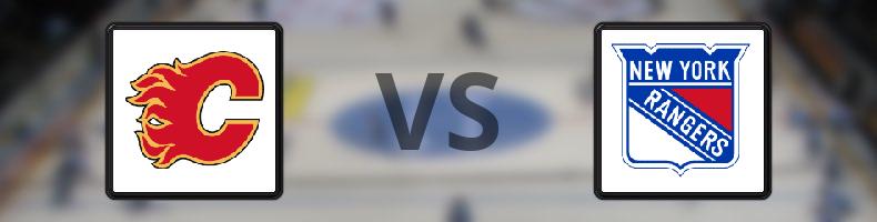 Calgary Flames - New York Rangers odds, speltips, resultat i NHL