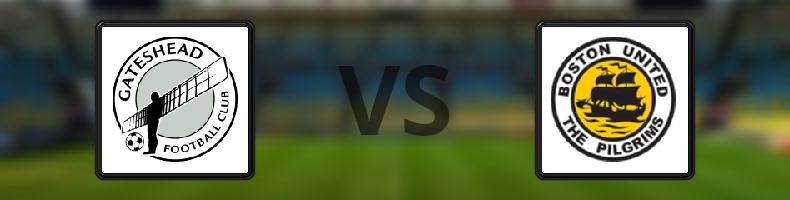 Gateshead - Boston United odds, speltips, resultat i National League